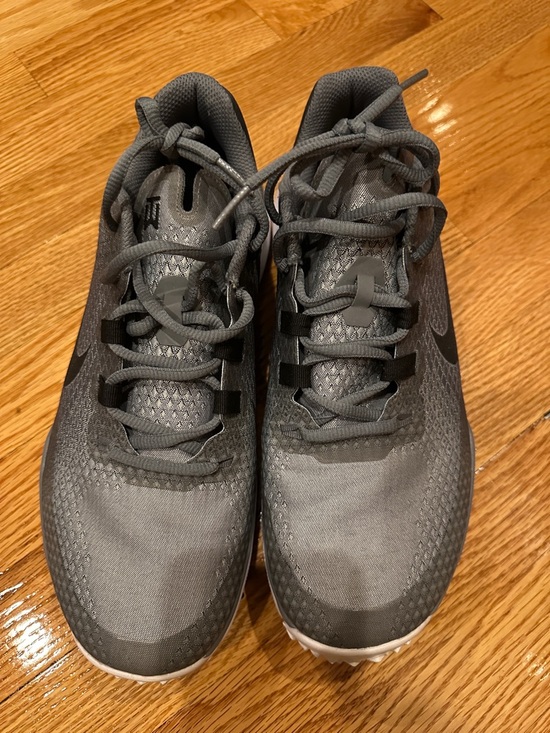 Nike Tiger Woods Golf Shoe Soft Spikes Cleats Gray Black Men 10 - Picture 2 of 10